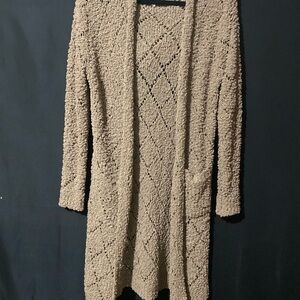 Sienna Sky Textured Tan Cardigan